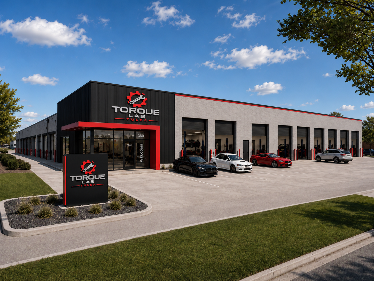 Concept image of the future TorqueLab Tulsa facility